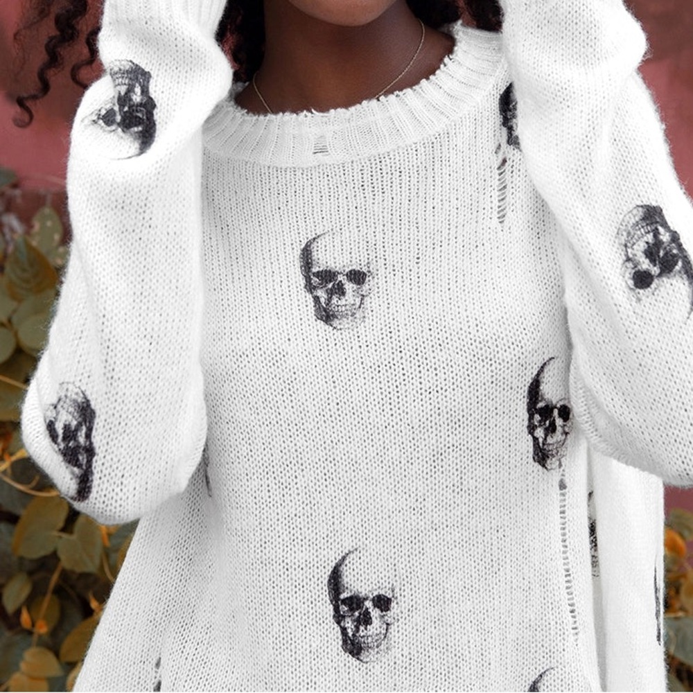 Wooden Ships CAMO SKULL CREW CHUNKY
